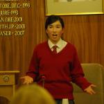 The speaker for Hawley Place School, Senior team.